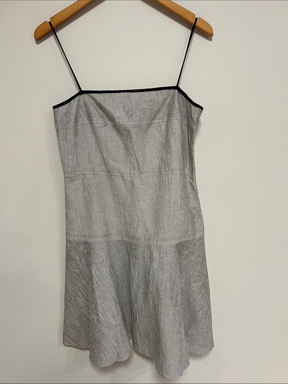 rag & bone Light Gray Spaghetti-Strap Midi Dress